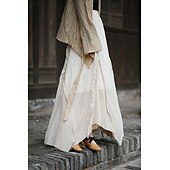 billige Bunner-Retro / vintage Kostymer i middelalderstil Skjørt Dame Keltisk fantasi Maskerade Fritid / hverdag Voksne Skjørte