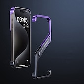 Недорогие Чехлы для iPhone-телефон Кейс для Назначение айфон 16 про макс iPhone 15 Pro Max iPhone 14 Pro Max iPhone 13 Pro Max Кейс на заднюю панель со стендом Защита от удара Металл