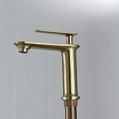 economico Rubinetti per lavandino bagno-Lavandino rubinetto del bagno - Classico Galvanizzato Esterno Una manopola Un foroBath Taps