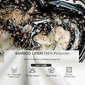halpa Miesten painetut paidat-Miesten Rantapaita Button Up paita Pitkähihainen Havaijilainen Loma Päivittäin Syksy Talvi Kevät kesä Kauluspaidat 3D-tulostus Sininen Ruskea