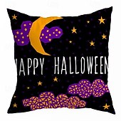 levne Halloweenská párty-halloween dekorace strašidelné dekorativní přehozené polštáře povlak 1ks měkký čtvercový povlak na polštář povlak na polštář do ložnice obývací pokoj pohovka gauč křeslo dýňové lebky