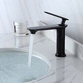 economico Rubinetti per lavandino bagno-Lavandino rubinetto del bagno - Classico Galvanizzato Esterno Una manopola Un foroBath Taps