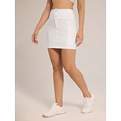 cheap Women&#039;s Golf Clothing-Women&#039;s Golf Skorts White Bottoms Ladies Golf Attire Clothes Outfits Wear Apparel