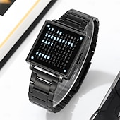 cheap Digital Watches-SKMEI Men Digital Watch Fashion Casual Wristwatch Calendar Waterproof Decoration Steel Leather Watch
