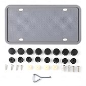 economico Decorazione e protezione carrozzeria-supporto per targa posteriore auto supporto per targa supporto per targhetta impermeabile copertura per etichetta targa in gomma standard USA