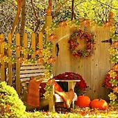 ieftine Halloween în aer liber-Ghirlandă artificială cu frunze de arțar cu energie solară 6,5 m 30 led-uri de Ziua Recunoștinței Halloween frunze de toamnă decorare în aer liber grădină interioară terasă șemineu pentru iluminat