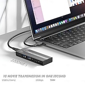 levne Doplňky k počítačům-m.2 nvme ssd adaptér s duální čtečkou karet USB 3.1/3.2  &amp; pouzdro na převodník hub usb typ c