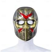 preiswerte Masken-Blut Maske Hockey-Maske Erwachsene Herren Damen Gruseliges Kostüm Halloween Karneval Einfaches Karnevalskostüm