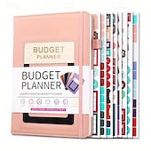 Χαμηλού Κόστους Notebooks &amp; Planners-σημειωματάριο προϋπολογισμού σχεδιασμού με παρακολούθηση εξόδων χωρίς ημερομηνία μηνιαίο οικονομικό διοργανωτή για παρακολούθηση χρεών και λογαριασμών 8,4 x 5,8 ίντσες κάλυμμα pu