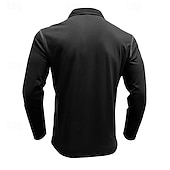 preiswerte Klassisches Poloshirt für Herren-Herren Golfhemd Golfpolo Arbeit Casual Kargen Langarm Basic Modern Farbblock Patchwork Taste Frühling &amp; Herbst Regular Fit Wein Schwarz Armeegrün Königliches Blau Dunkelgrau Braun Golfhemd