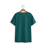 preiswerte Lässiges Henley-T-Shirt-Herren Henley Shirt T-Shirt Glatt Raglanärmel Henley Strasse Urlaub Kurze Ärmel Bekleidung Modisch Designer Basic