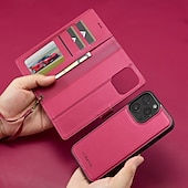 お買い得  iPhone用ケース-電話 ケース 用途 iPhone 16 Pro Max プラス iPhone 15 プロマックスプラス iPhone 14 13 12 11 Pro Max Plus バックカバー ウォレットカードケース スタンド付き 取り外し可 リストストラップ付き レトロ風 TPU PUレザー
