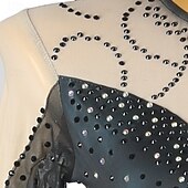 voordelige Schaatsjurken-Kunstschaatsjurk Dames Voor meisjes Schaatsen Jurken Waterblauw Rood Zwart / blauw Lapwerk Open achterkant Netstof Spandex Hoge Elasticiteit Opleiding Oefenen Professioneel Kunstschaatskleding