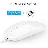 abordables Souris-souris optique sans fil souris récepteur usb 2,4 ghz mini souris portable rechargeable niveaux de dpi réglables souris bluetooth souris
