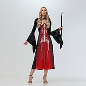 preiswerte Damenkostüme-Hokuspokus Hexe Winifred Walpurgisnacht Kleid Erwachsene Damen Punk &amp; Gothic Party / Abend Maskerade Einfaches Karnevalskostüm