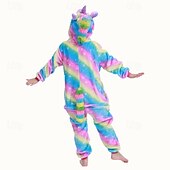 cheap Onesie Costumes-Kid&#039;s Animal Onesie Costume Carnival Costume Cartoon Unicorn Onesie Pajamas Kigurumi Pajamas Charm Funny Costume For Girls&#039; Carnival Cartoon