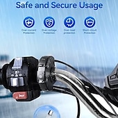 ieftine Suport Auto-lider de încărcare pentru telefon mobil motocicletă usb încărcare rapidă rezistent la apă tip-c încărcare scaun interfață sae