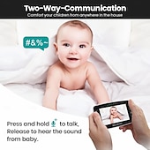 cheap Baby Monitors-4.3 Inch Video Baby Monitor With Camera PTZ Zoom Babyphone Cam Security Protection Surveillance Cameras