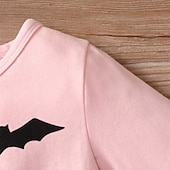 cheap Party Dresses-Girls' 3D Bat Dress Long Sleeve Spring Fall Vacation Daily Holiday Princess Beautiful Sweet Little Kids(4-7ys) 4-7 Years Casual Dress A Line Dress Tulle Dress Knee-length Regular Fit