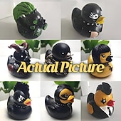  kacsa szobor dekor gyanta kollekció sátáni, punk, gótikus és rock'n'roll kacsák - tökéletes kiegészítők Mrs. valentina excentrikus és sötét témájú kijelzője