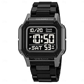 abordables Relojes digitales-SKMEI Hombre Reloj Digital Al Aire Libre Deportes Moda Reloj de Muñeca Luminoso Cronómetro Despertador cuenta regresiva TPU Reloj