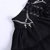 abordables Bas-Gothique Steampunk Jupe Bal Masqué Fille gothique Femmes Mascarade Soirée Adulte Jupe