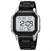 abordables Relojes digitales-SKMEI Hombre Reloj Digital Al Aire Libre Deportes Moda Reloj de Muñeca Luminoso Cronómetro Despertador cuenta regresiva TPU Reloj