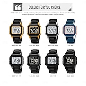 abordables Relojes digitales-SKMEI Hombre Reloj Digital Al Aire Libre Deportes Moda Reloj de Muñeca Luminoso Cronómetro Despertador cuenta regresiva TPU Reloj
