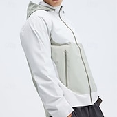 baratos Casacos Leves, Polares &amp; Caminhada-Homens Jaqueta Softshell Jaqueta de Trilha Ao ar livre Bloco de cor Prova-de-Água A Prova de Vento Respirável Jaqueta leve Jaqueta corta-vento Viajar Preto Branco Azul Laranja Verde