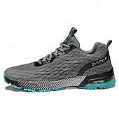 baratos Ténis para Homem-Homens Tênis Sapatos brancos Tecelagem voadora Confortável Antiderrapante Com Cadarço Preto Vermelho Cinzento