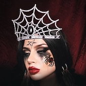 economico Accessori-Regina ragnatela Halloween Tiara Costume Sexy Travestirsi Adulti Per donna Halloween Carnevale Costumi di Halloween facili Vestirsi