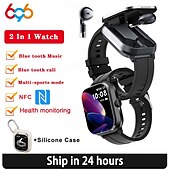 abordables Pulseras inteligentes-696 D8PRO Reloj inteligente 2.01 pulgada Pulsera inteligente Bluetooth Podómetro Recordatorio de Llamadas Seguimiento del Sueño Compatible con Android iOS Hombre Llamadas con Manos Libres