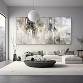 preiswerte Landschaftsgemälde-Ölgemälde handgemachtes Wabi-Sabi-Gemälde handgemalt großes beiges Kunstwerk 3D minimalistisches Gemälde auf Leinwand handgemaltes 3D-Textur-Gemälde mit Goldfolie Wandkunst neutrales beiges