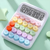 cheap Office Supplies-Desktop Calculator Standard Function Desktop Calculator Portable Small Office Scientific Calculators Kids Calculator with Large Display &amp; Buttons for Office School