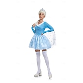 halpa Naisten puvut-Frozen Satu Prinsessa Elsa Mekot Asu Seksikäs puku Pukeutua Elokuva-cosplay for Naisten Aikuiset Naamiaiset Tyttöjen polttarit