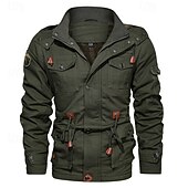 abordables Forros &amp; Chaquetas 3 en 1-Hombre Chaqueta Softshell Chaqueta para senderismo Invierno Al aire libre Forro Polar Templado Chaqueta cortavientos Viaje Negro Verde Ejército Caqui
