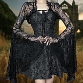economico Vestiti-Retrò Vintage Gothic Lolita Mascherata Scialli Ragazza gotica Pizzo Costume Per donna Fantasia Stile Steampunk Mascherata Festa / Sera Adulti Scialle