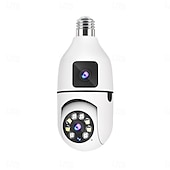 Недорогие IP-камеры для помещений-IP камера 1080P HD Лампочка Беспроводное Обнаружение движения ИК подсветка С аудио Крытый квартира Поддержка