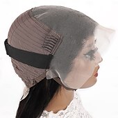 economico Parrucche lace front capelli veri-parrucche frontali in pizzo trasparente 13x6 con onde sciolte per donne nere, densità 150%, capelli umani pre-pizzicati con capelli del bambino