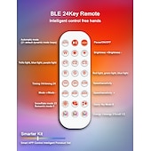 abordables Lumières intelligentes-Guirlande lumineuse extérieure LED Smart Light G50 Phantom avec contrôle Bluetooth et APP guirlande lumineuse musicale alimentée par USB pour les festivals de Noël et la décoration de camping