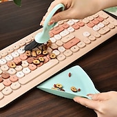 abordables Les fournitures de nettoyage-mini balai &amp;Ensemble pelle à poussière – brosse de nettoyage de bureau pour clavier, tiroirs, coins &amp;petits espaces, outil de nettoyage ménager