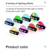 abordables Lumières intelligentes-Lumière LED intelligente réveil lumineux simulateur d&#039;aube lampe soleil de chevet lumière nocturne multicolore avec chargeur USB