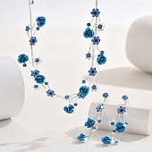 voordelige Sieradensets-Sieradenset 3 stuks Legering Oorbellen Kettingen Dames Elegant Vintage Modieus meetkundig Bloemvorm Geometrische vorm Sieraden set Voor Bruiloft Feest Vuosipäivä