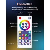 abordables Lumières intelligentes-Guirlande lumineuse extérieure LED Smart Light G50 Phantom avec contrôle Bluetooth et APP guirlande lumineuse musicale alimentée par USB pour les festivals de Noël et la décoration de camping