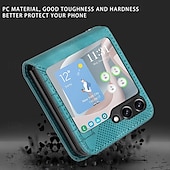 お買い得  サムスン用ケース-電話 ケース 用途 サムスンのギャラクシー Zフリップ6 Z Flip 5 Z Flip 4 Z Flip 3 フリップカバー 耐衝撃 幾何学模様 PC PUレザー