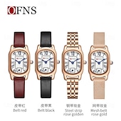 economico Orologi al quarzo-ofns marca donna orologio al quarzo moda casual orologio da polso impermeabile tempo mondiale decorazione orologio in acciaio inossidabile