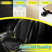 voordelige Autostoelhoezen-1 st. autostoelkussen met rugsteunkussen, verbeterd comfort, traagschuimontwerp voor pijnverlichting, comfort bij langdurig zitten