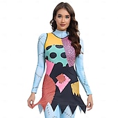 economico Costumi da donna-L&#039;incubo prima di Natale sortita Jack Skellington Vestito Cosplay Cosplay di film for Per donna Adulti Natale Carnevale Mascherata Evento / Festa