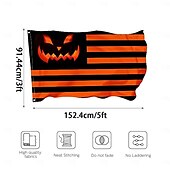 tanie halloweenowe gobeliny ścienne-dekoracje na halloween flagi dynia cukierek albo psikus flagi na zewnątrz trwała flaga zewnętrzny maszt flagowy baner dekoracja patio pochy