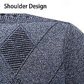 preiswerte Herren Strickjacke-Herren Strickjacke Kurzer Pullover Strickpullover Herren Pullover Gerippt Stricken Standard Knopf hoch Seitentaschen Bogengimpe V Ausschnitt Modisch Klassisch Freizeitskleidung Verabredung Bekleidung